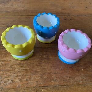 3 Vintage Easter Egg Holders
